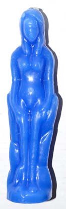 (image for) Blue Female candle 7"