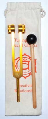 (image for) 8 1/2" Sacral (orange) tuning fork