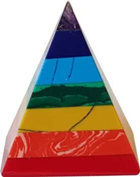 (image for) 25-30mm 7 Chakra pyramid - Click Image to Close