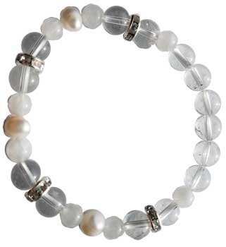 (image for) 8mm Quartz/ Rainbow Moonstone Pearl - Click Image to Close