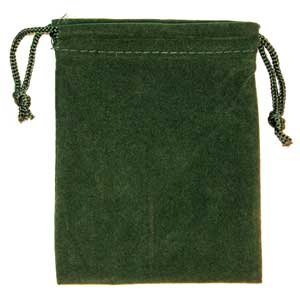 (image for) Bag Velveteen: 3 x 4 Green - Click Image to Close