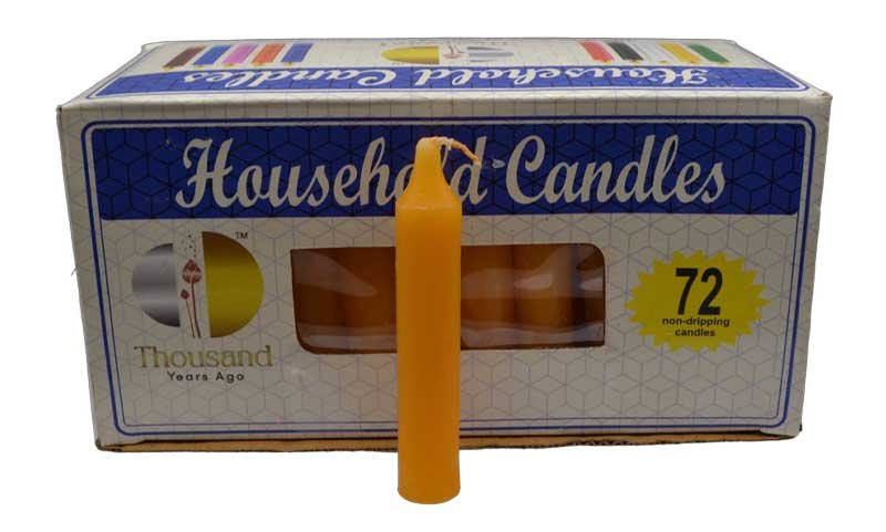 (image for) (set of 72) Orange 4" household candles - Click Image to Close