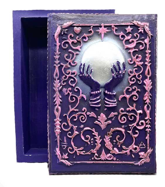 (image for) 3 3/4"x 5 1/2" Crystal Ball tarot box