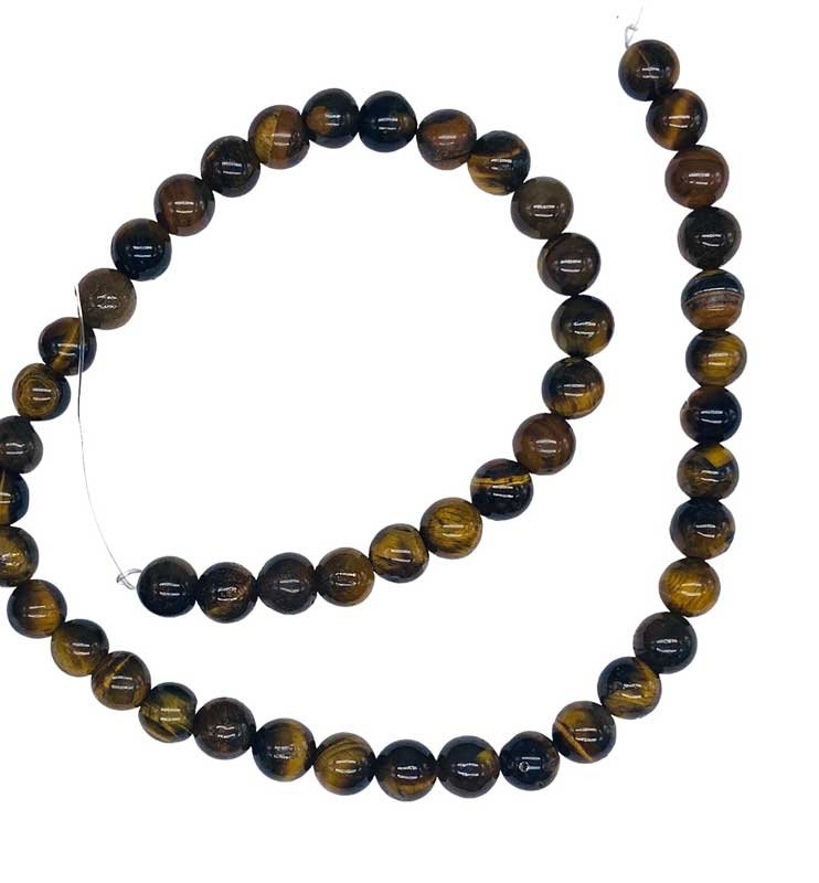 (image for) 8mm Tigers Eye beads - Click Image to Close