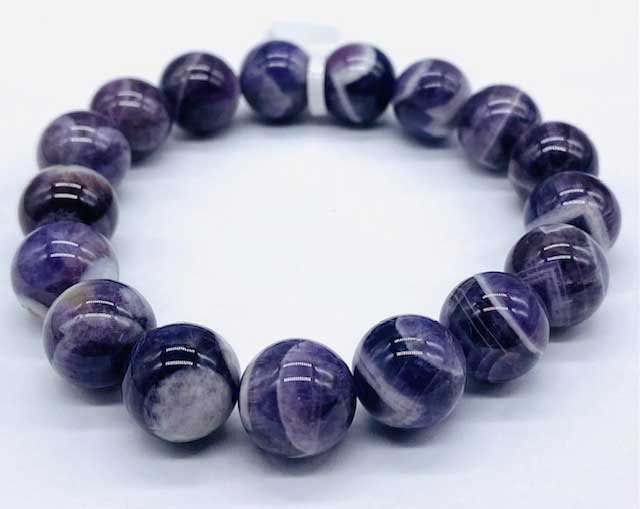 (image for) 12mm Amethyst, Chevron bracelet - Click Image to Close