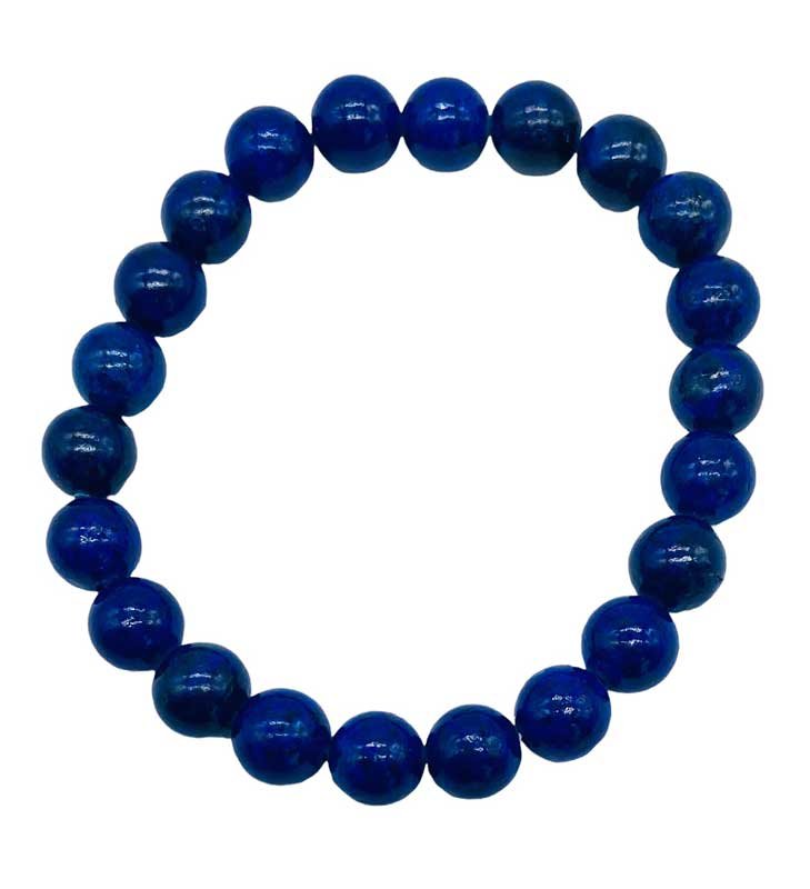 (image for) 8mm Lapis bracelet - Click Image to Close