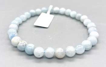 (image for) 8mm Aquamarine bracelet - Click Image to Close