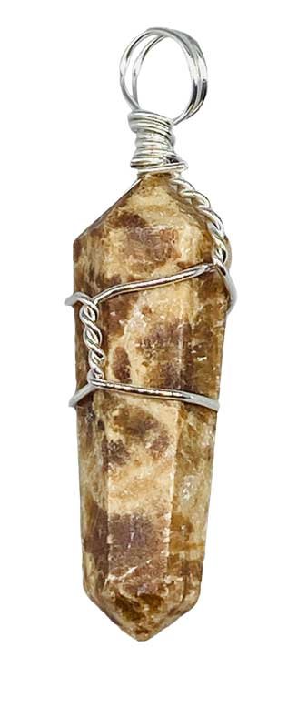 (image for) (set of 5) Aragonite wire wrapped point - Click Image to Close